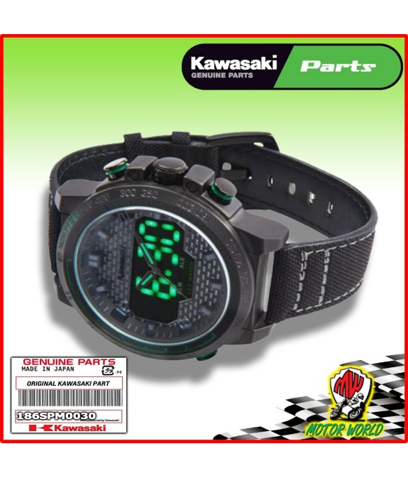 NUOVO originale. KAWASAKI Classic digitale Watch 186SPM0030 idea regalo