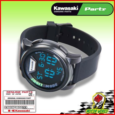 Genuine Kawasaki Orologio digitale nero novità del 2019