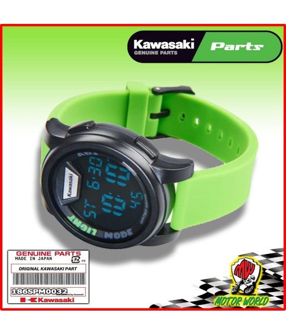 Genuine originale Kawasaki Verde Orologio Digitale Nuovo per 2019