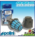 203.0090 FILTRO ARIA A FUNGO BLUE AIR BOX POLINI INC. 30° CARBURATORI 15 17.5 19