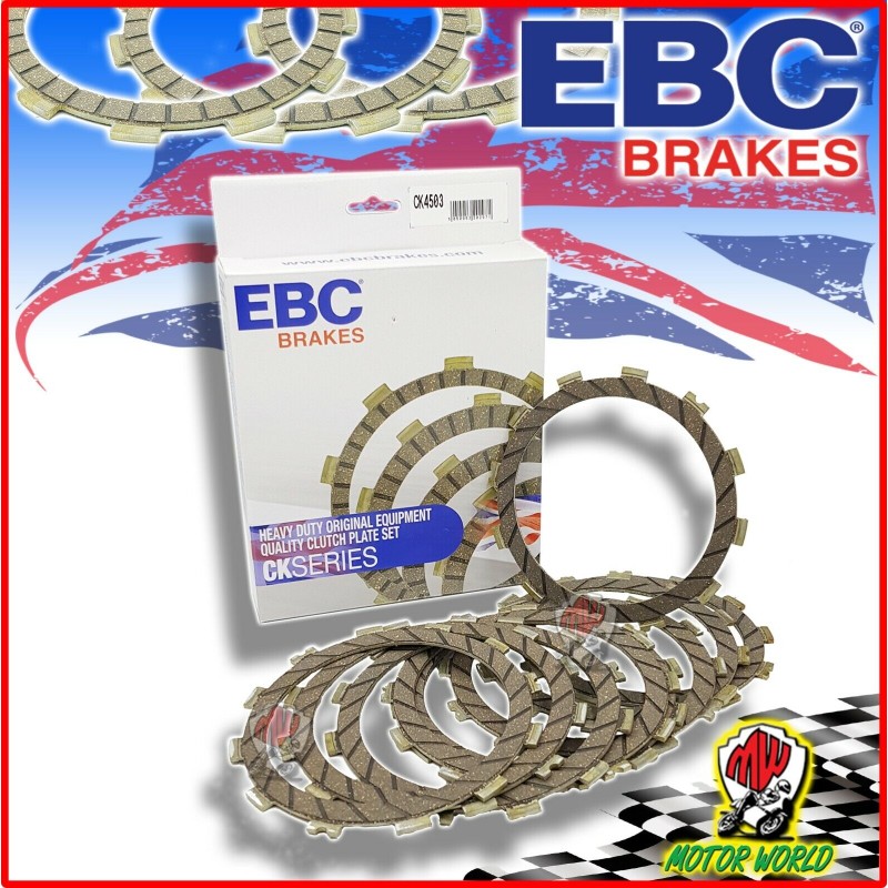 KIT 9 DISCHI FRIZIONE SUGHERO GUARNITI EBC KAWASAKI ZX-6 R 636 Ninja 2003 2004