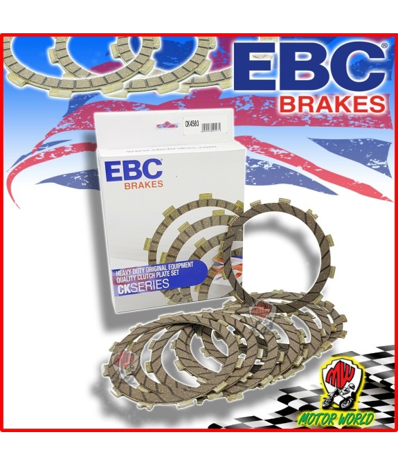 KIT 9 DISCHI FRIZIONE SUGHERO GUARNITI EBC KAWASAKI ZX-6 R 636 Ninja 2003 2004