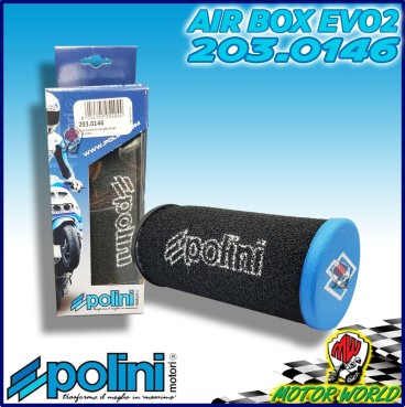 203.0146 FILTRO ARIA AIR BOX EVOLUTION POLINI DIRITTO CARBURATORI PHBG 17.5 - 19