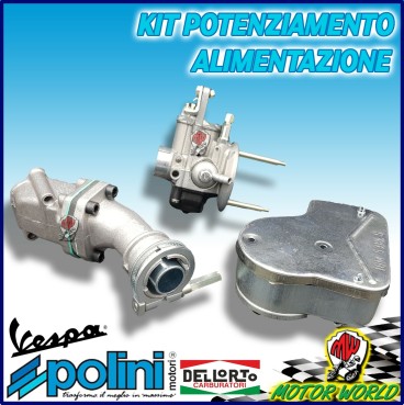 KIT CARBURATORE 19.19 DELL'ORTO + COLLETTORE POLINI + FILTRO VESPA PRIMAVERA ET3