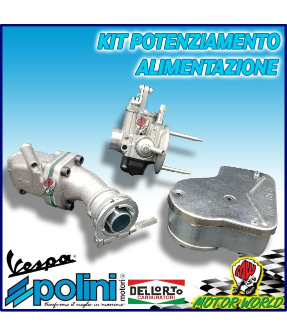 KIT CARBURATORE 19.19 DELL'ORTO + COLLETTORE POLINI + FILTRO VESPA PRIMAVERA ET3
