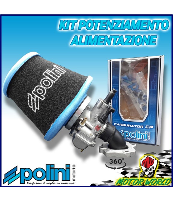 KIT MODIFICA CARBURATORE CP 21 + COLLETTORE + FILTRO POLINI MALAGUTI PHANTOM F12
