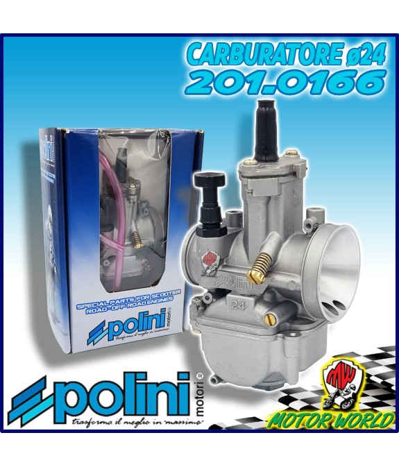 201.0166 CARBURATORE POLINI 24 GILERA STALKER 50 VALVOLA PIATTA