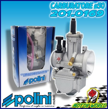201.0169 CARBURATORE POLINI 30 PIAGGIO ZIP 50 2T AIR VALVOLA PIATTA