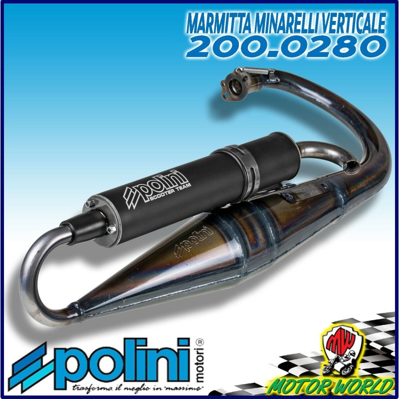 200.0406 MARMITTA POLINI SCOOTER TEAM 4 YAMAHA BW'S 50 ZUMA SLIDER 50 SPY 50