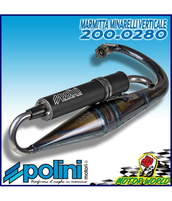 MARMITTA POLINI SCOOTER TEAM 4 OMOLOGATA YAMAHA SPY 50