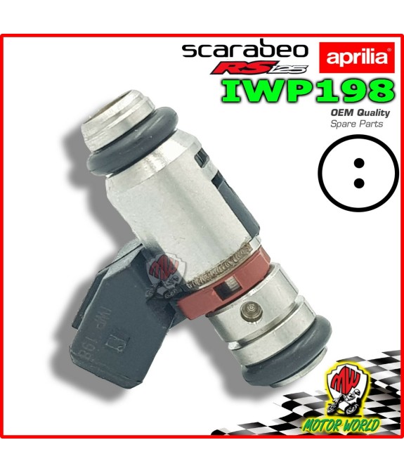 INIETTORE 2 FORI Aprilia RS4 125 2011 2012 2013 2014 2015 2016 2017 IWP198