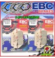 KIT PASTIGLIE FRENO ANTERIORI EBC HH SINTERIZZATE HONDA VFR 750 F 1991 1992 1993