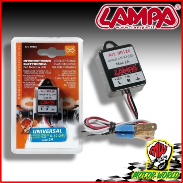 RELE' INTERMITTENZA FRECCE LED 6-12-24 V UNIVERSALE MOTO RESISTENZE HONDA
