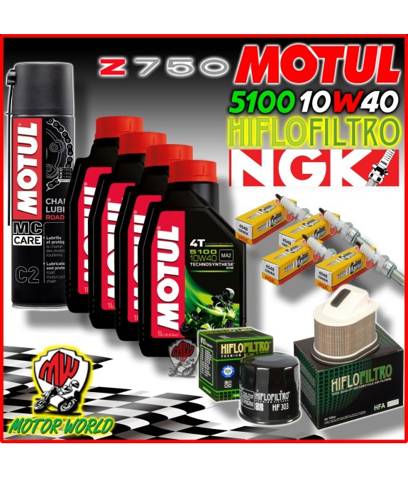 KIT TAGLIANDO KAWASAKI Z750 2011 2012 OLIO FILTRI CANDELE GRASSO Z 750