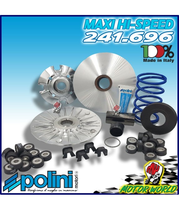 VARIATORE POLINI 241.696 12 RULLI EVOLUTION 3 YAMAHA 500 TMAX 2007 2008 2009
