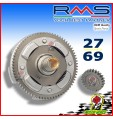 CAMPANA FRIZIONE RMS 27 69 DENTI DRITTI VESPA 50 SPECIAL R L N PK S XL 130 CC