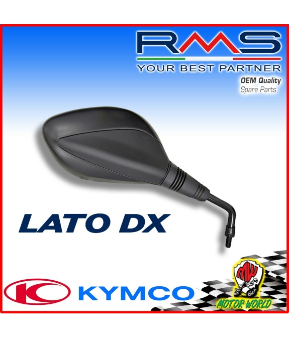 SPECCHIO SPECCHIETTO DX RETROVISORE DESTRO KYMCO SUPER 8 2T 50 2009