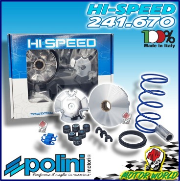 VARIATORE POLINI 241.670 HI-SPEED 6 RULLI MBK OVETTO 50 241670 HI SPEED