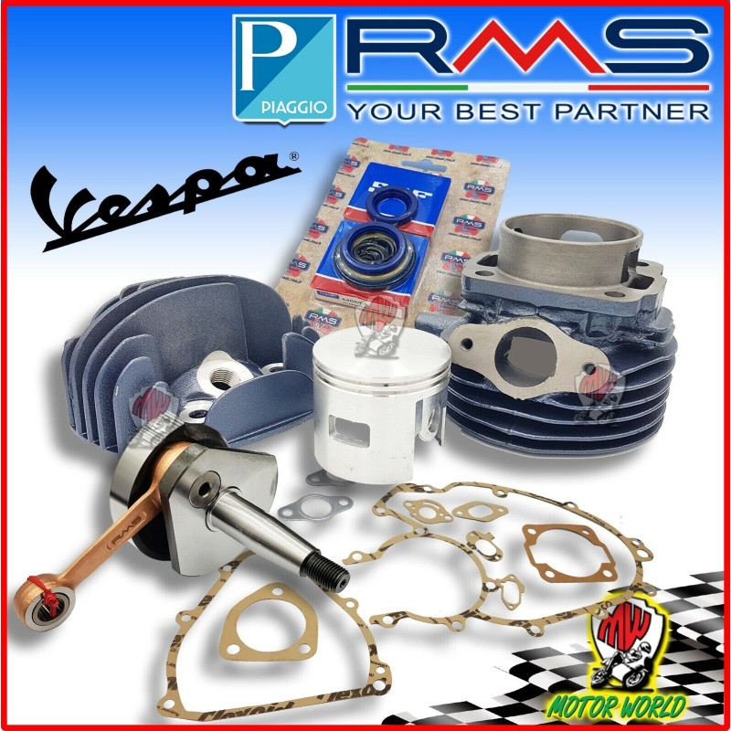 Kit potenziamento completo 102cc CILINDRO ALBERO CUSCINETTI PIAGGIO APE 50 TUTTI