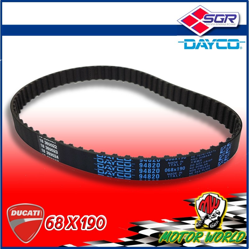 CINGHIA DISTRIBUZIONE 68X190 DAYCO per  DUCATI Supersport IE 750 1999 2000