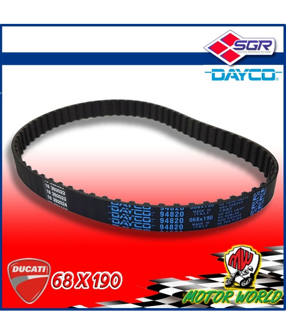 CINGHIA DISTRIBUZIONE 68X190 DAYCO per  DUCATI Supersport IE 750 1999 2000