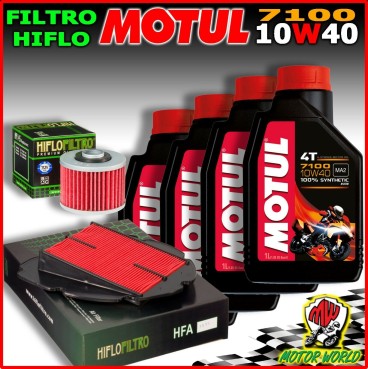 KIT TAGLIANDO OLIO MOTUL 7100 10W40 + FILTRI YAMAHA TDM 900 A ABS2BO 2005 2006