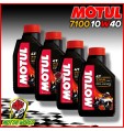 4 LITRI OLIO MOTORE 100% SINTETICO 7100 10W40 PER MOTO - 104091 MOTUL