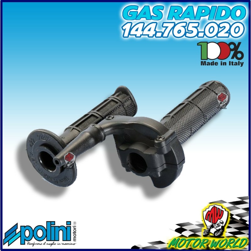 144765020 COMANDO GAS CON MANOPOLE POLINI PIAGGIO VESPA 50 SPECIAL