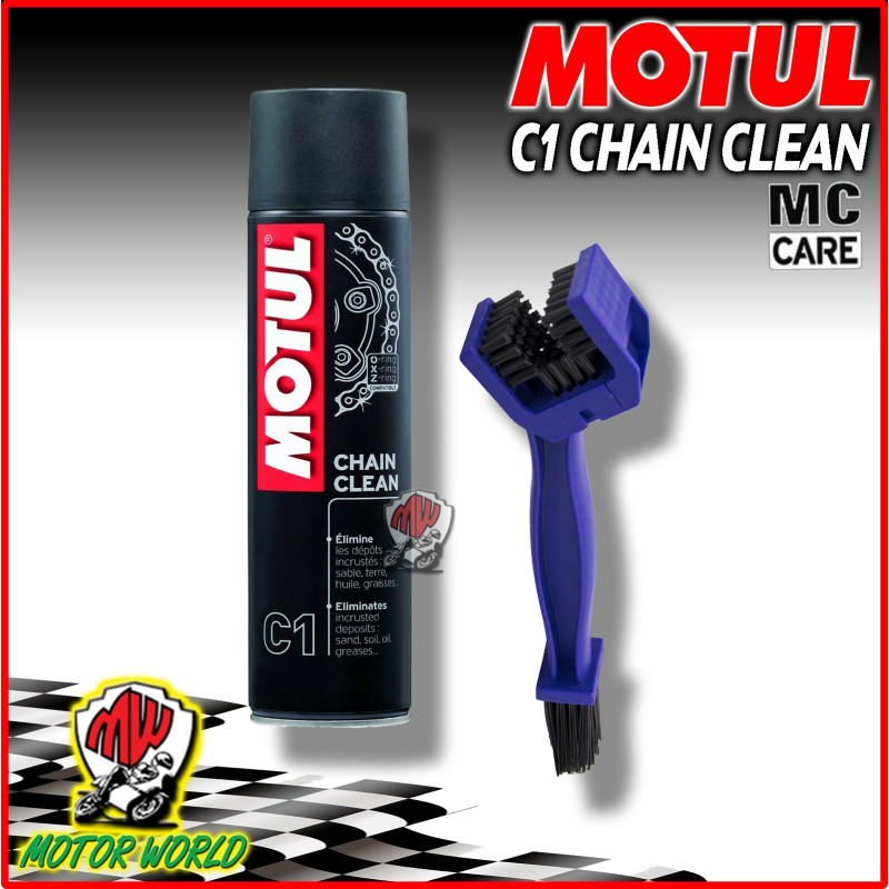 MOTUL C1 Chain Clean + spazzola pulisci catena
