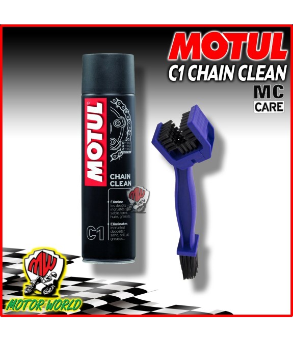 MOTUL C1 Chain Clean + spazzola pulisci catena