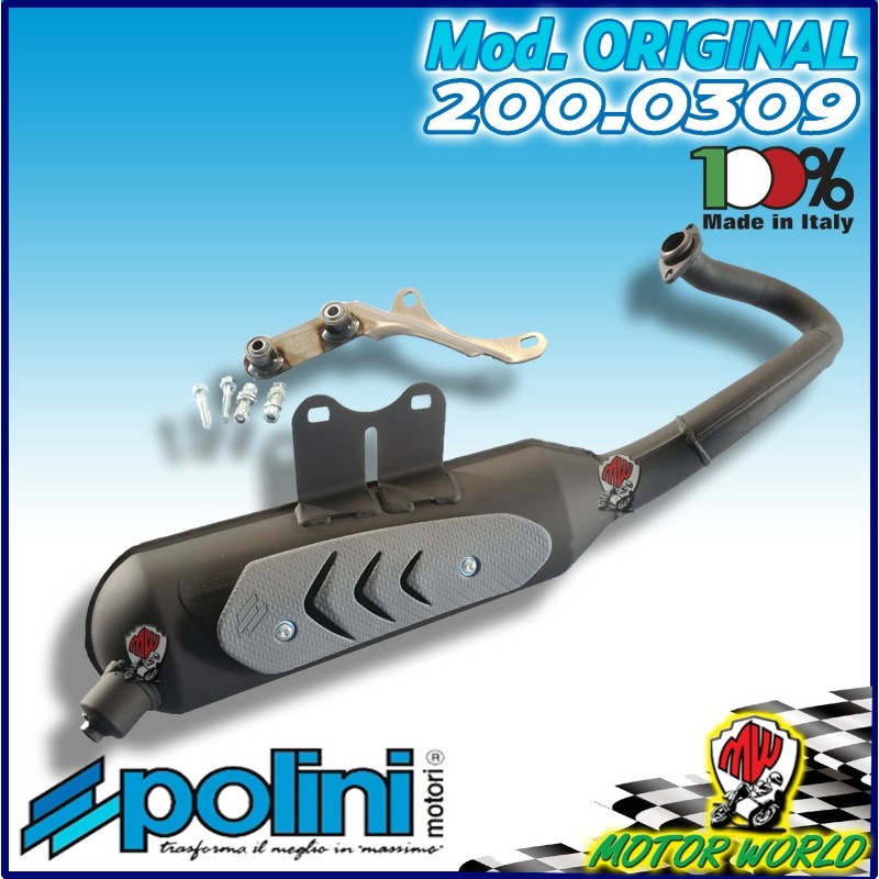 200.0309 MARMITTA POLINI ORIGINAL PIAGGIO VESPA 50 2T SPRINT