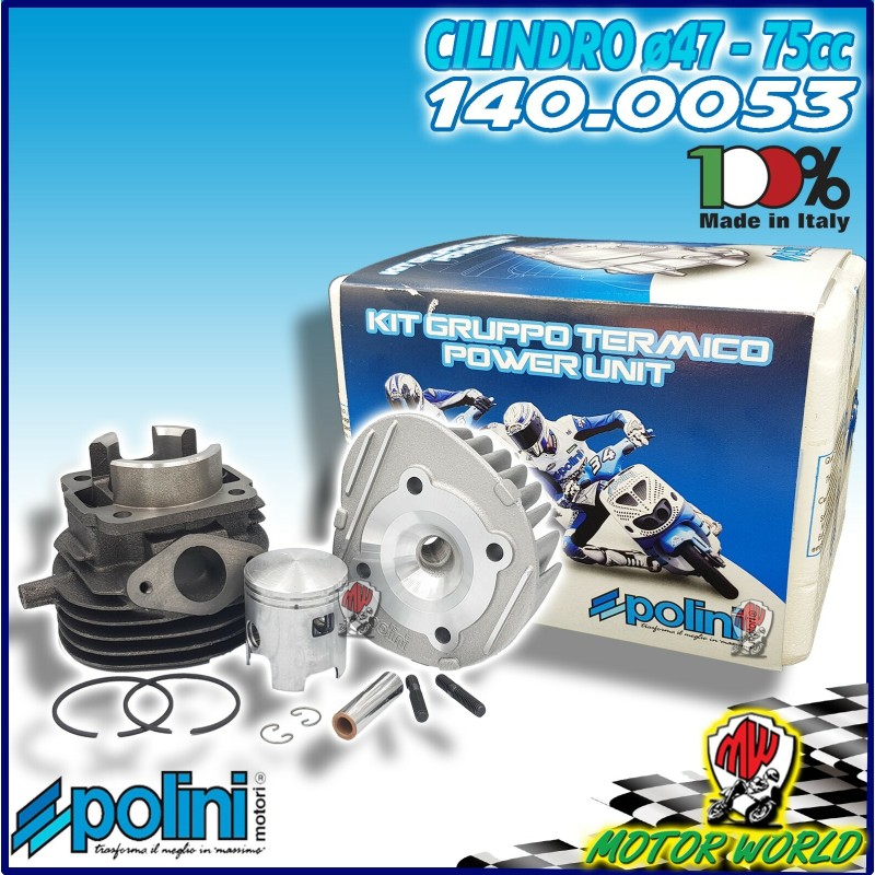 140.0053 CILINDRO IN GHISA D.47 75cc POLINI PIAGGIO VESPA 50 SPECIAL