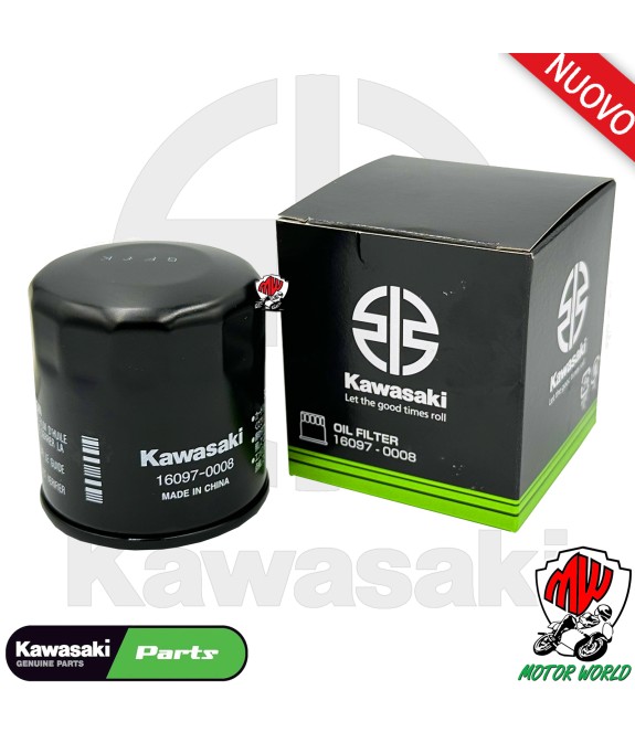 16097 - 0008 FILTRO OLIO ORIGINALE PER Kawasaki KRT 800 Teryx4 2018 2019