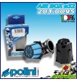203.0095 FILTRO ARIA FUNGO BLUE AIR BOX POLINI INCLINATO 90° ATTACCO ø37