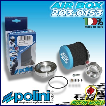 FILTRO ARIA POLINI CORNETTO ASPIRAZIONE CICLER CARBURATORE SI 20.20 VESPA PX 125