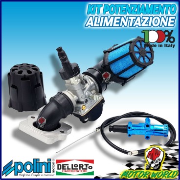 KIT POTENZIAMENTO CARBURATORE COLLETTORE FILTRO POLINI APRILIA MOJITO 50 2T Piag