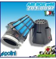 203.0097 FILTRO ARIA FUNGO BLUE AIR BOX POLINI INCLINATO 30° CARBURATORI CP ø46