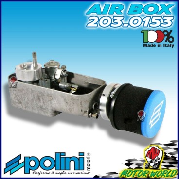 FILTRO ARIA POLINI CORNETTO ASPIRAZIONE CICLER CARBURATORE SI 20.20 VESPA PX 125