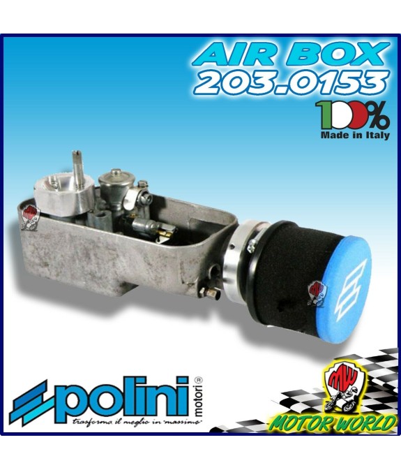 FILTRO ARIA POLINI CORNETTO ASPIRAZIONE CICLER CARBURATORE SI 20.20 VESPA PX 125