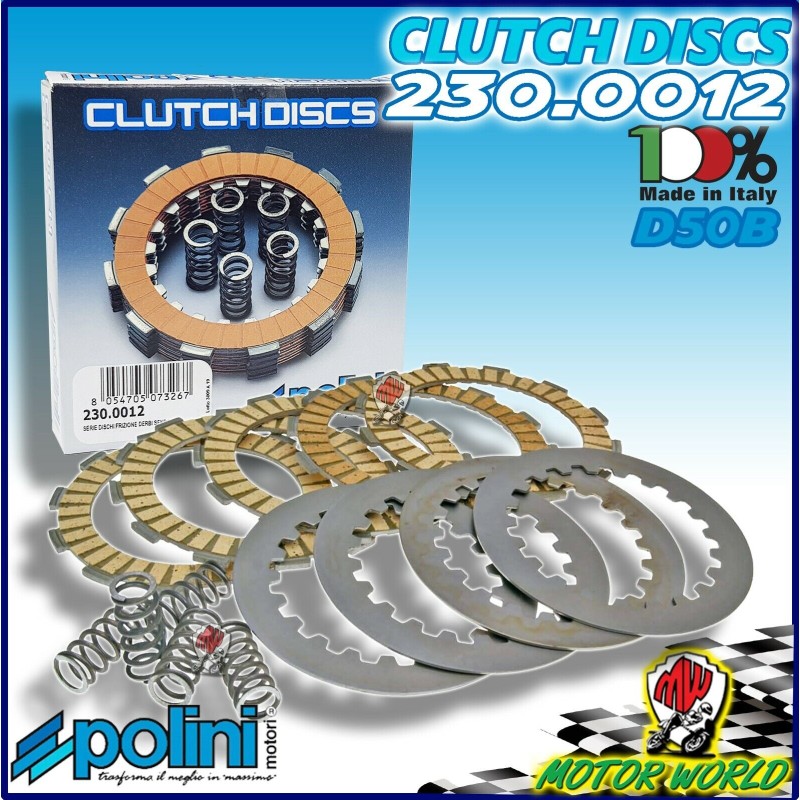 230.0012 SERIE DISCHI FRIZIONE RACING POLINI VALENTI RACING RME , SM