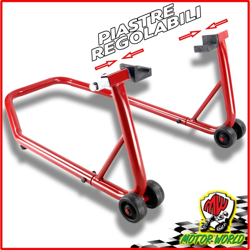 Cavalletti cavalletto posteriore moto honda kawasaki con attacchi a piastra