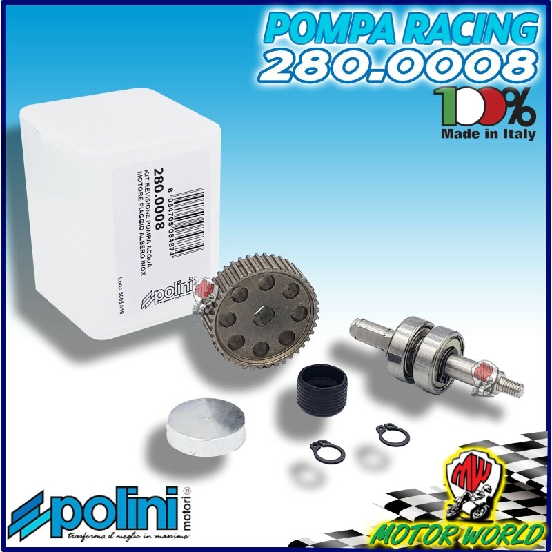 280.0008 KIT REVISIONE POMPA ACQUA POLINI PIAGGIO ZIP 50 2T SP H2O dal 2000