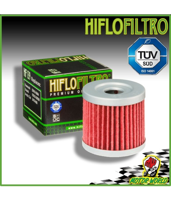 HF139 FILTRO OLIO ORIGINALE HIFLO Suzuki DR-Z 400 SM 2015 2016 2017 2018 2019