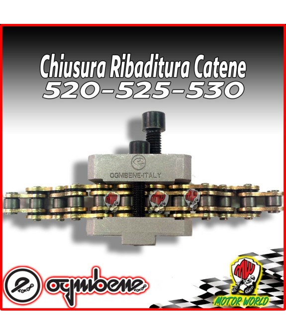 Attrezzo Chiusura Ribaditura Catene 5/8 passo 415 420 520 525 530 UNIVERSALE