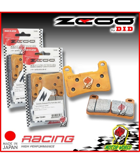 45T00400 PASTIGLIE FRENO ANTERIORI CERAMICA ZCOO DID