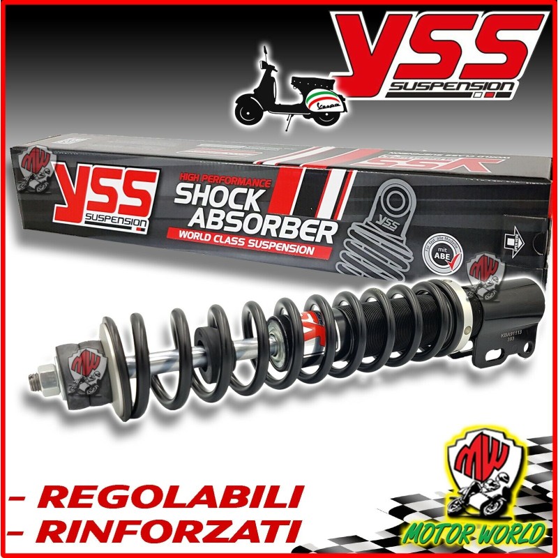 AMMORTIZZATORE ANTERIORE REGOLABILE YSS X-PRO VESPA PX-PE 125 150 200 ARCOBALENO