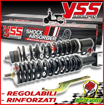 AMMORTIZZATORI ANT+POST REGOLABILE YSS VESPA PX 125-150-200 ARCOBALENO TUTTI