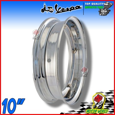 CERCHIO CROMATO 3.00-10 VESPA 50 R SPECIAL - 50 PK S XL RUSH