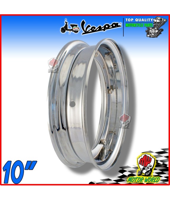 CERCHIO CROMATO 3.00-10 VESPA 50 R SPECIAL - 50 PK S XL RUSH