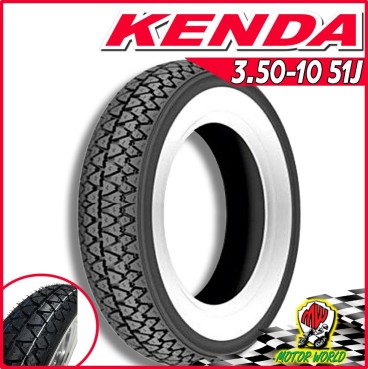 ENDA GOMMA 3.50-10 51J TT FASCIA BIANCA PIAGGIO 150 Vespa GS (VS1T) 1955-1960